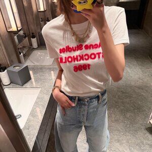 Acne Studios Flocked Short-Sleeve T-Shirt